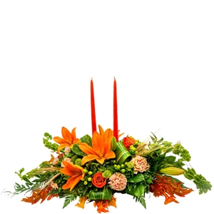 Graceful Centerpiece with Candles 