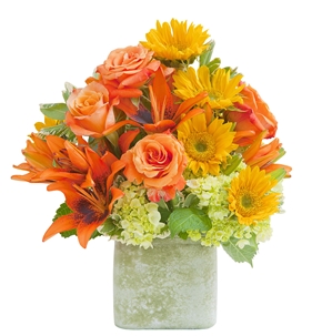 Textured Sunset Vase - As Shown (Deluxe) 
