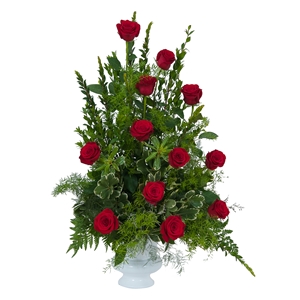 Royal Dozen Rose Urn - Standard 
