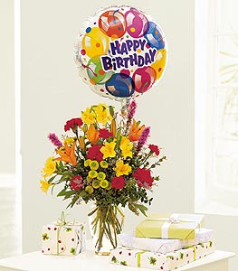 Birthday Bouquet + Balloon 